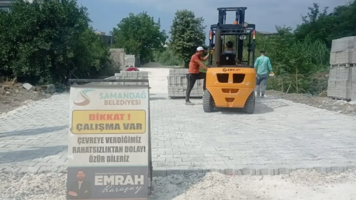 Samandağ’da Sokaklar Yenileniyor, Vatandaşların Yüzü Gülüyor.