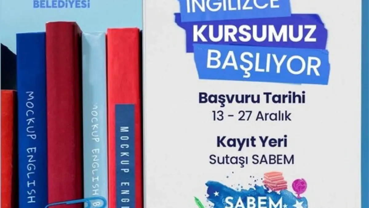 Samandağ Belediyesi Ücretsiz İngilizce Dil Kursu Başlıyor.