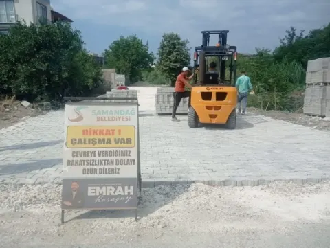 Samandağ’da Sokaklar Yenileniyor, Vatandaşların Yüzü Gülüyor. — fotoğraf 1
